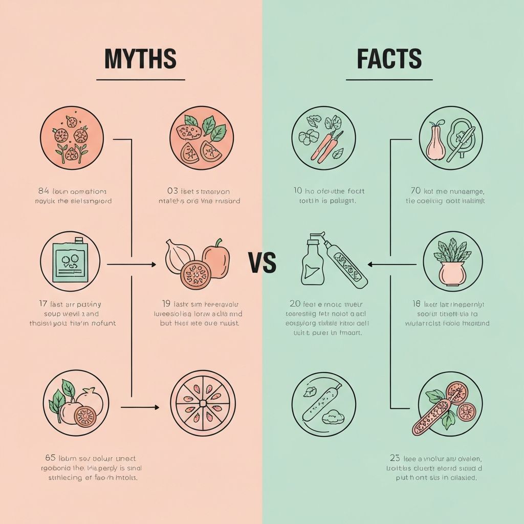 Prikaz mitova vs činjenica o ishrani