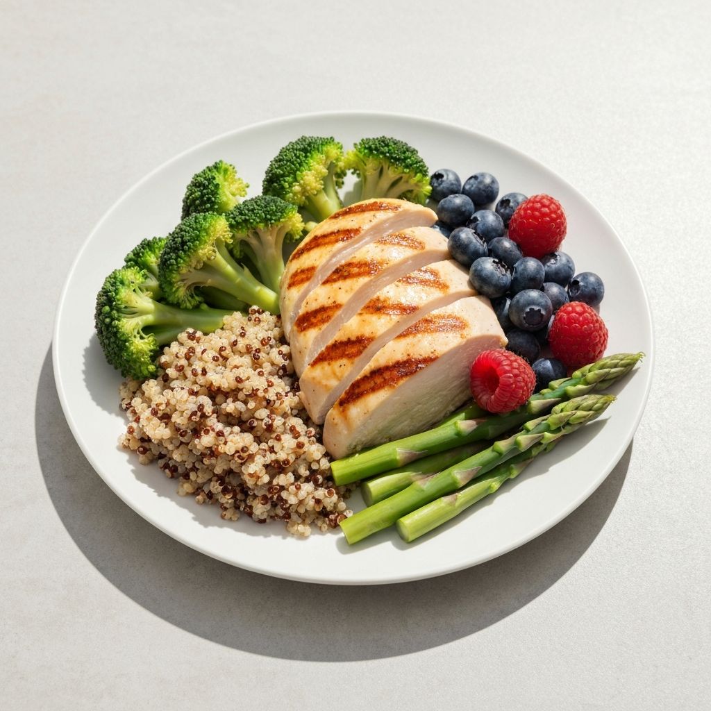 Uravnoteženi obrok sa različitim namirnicama